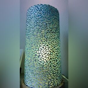 Kalpana Ceramic Lamp with Wooden Base